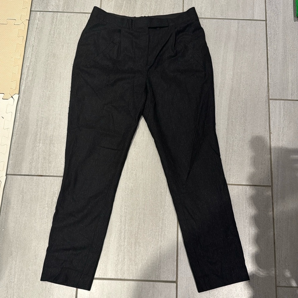 Billy Reid cropped wool pinstrip trouser size 4